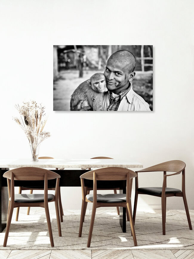 Beste Freunde, Indien – Fotokunst von Victoria Knobloch als Poster oder Acrylglasbild