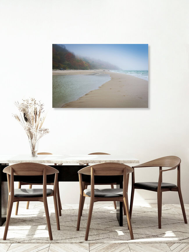 Nordstrand im Nebel, Deutschland – Fotokunst von Martin Wasilewski als Poster oder Acrylglasbild