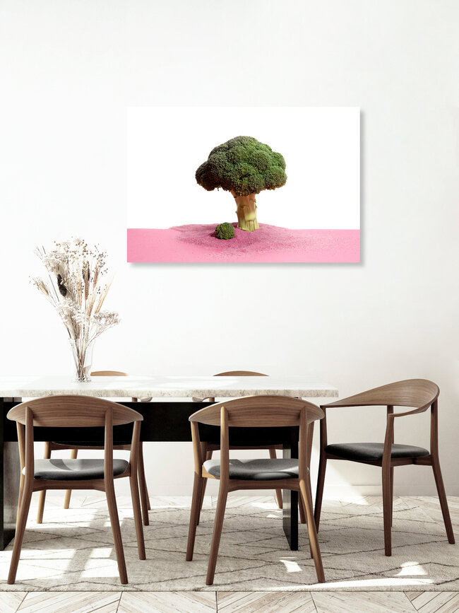 Essence of a tree on a desert island, Belgien – Fotokunst von Loulou von Glup als Poster oder Acrylglasbild