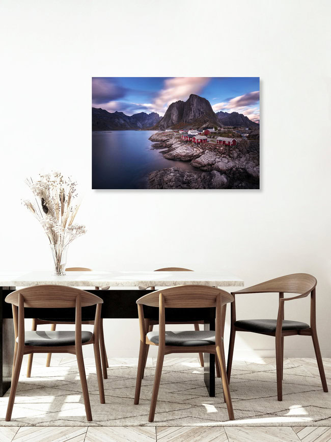 Hamnoy - Lofoten, Norwegen – Fotokunst von Felix Baab als Poster oder Acrylglasbild