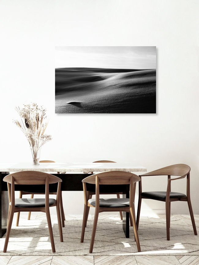 Schneewüste B&W, Norway – wall art by Sebastian Worm as Poster or Acrylic Glass Print