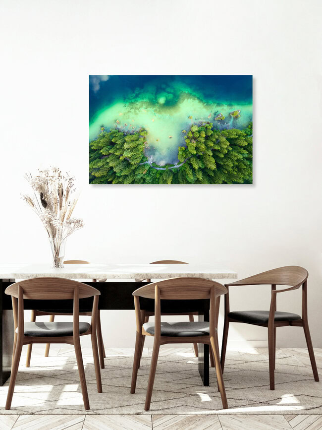 Bayerische Küste, Deutschland – Fotokunst von Dave Derbis als Poster oder Acrylglasbild
