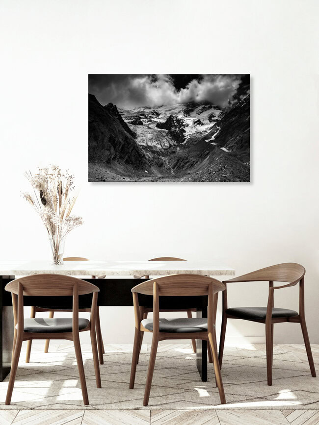 Gletscher am Manali Leh Highway, Indien – Fotokunst von Michael Wagener als Poster oder Acrylglasbild