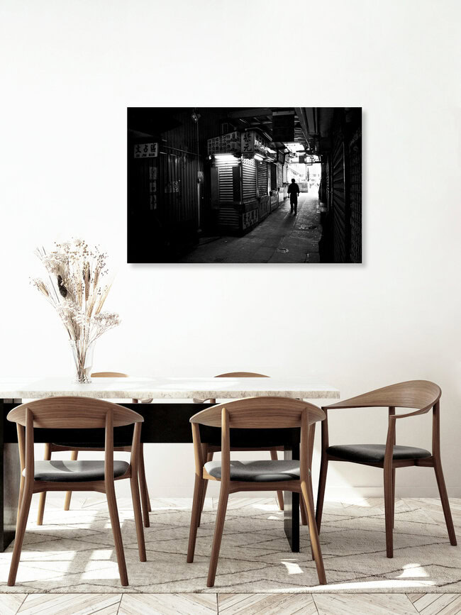 Hong Kong Alley, Hong Kong – wall art by Brett Elmer as Poster or Acrylic Glass Print