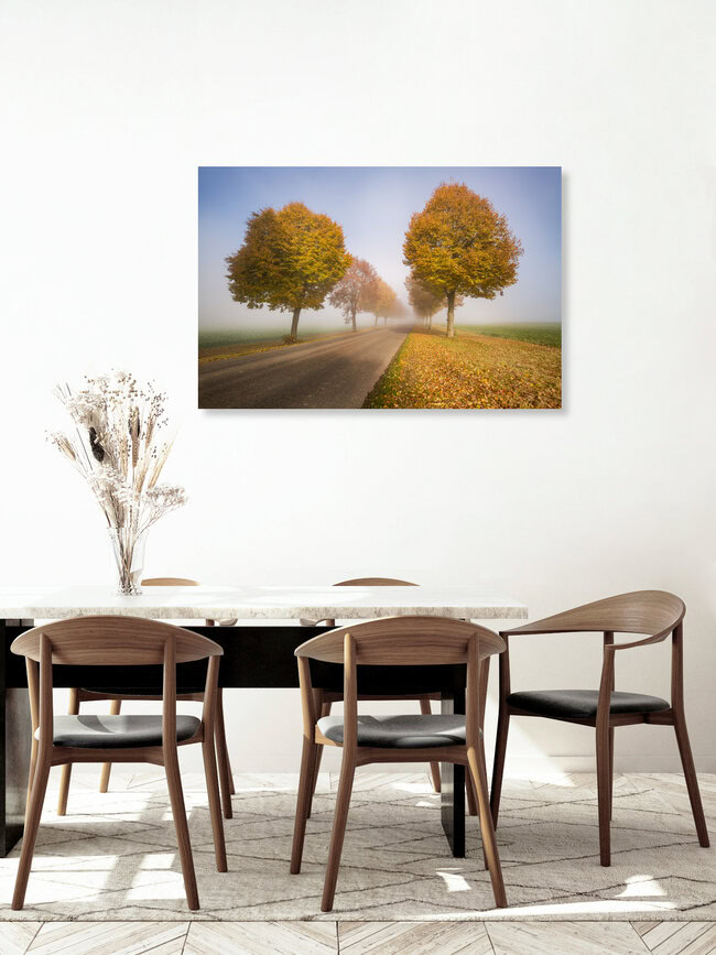 Endless road, Germany – wall art by Nicklas Walther as Poster or Acrylic Glass Print