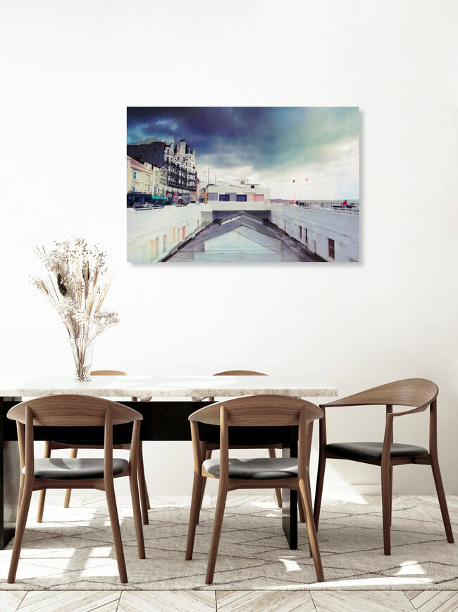 by-the-sea pastels, Großbritannien – Fotokunst von Eva Stadler als Poster oder Acrylglasbild