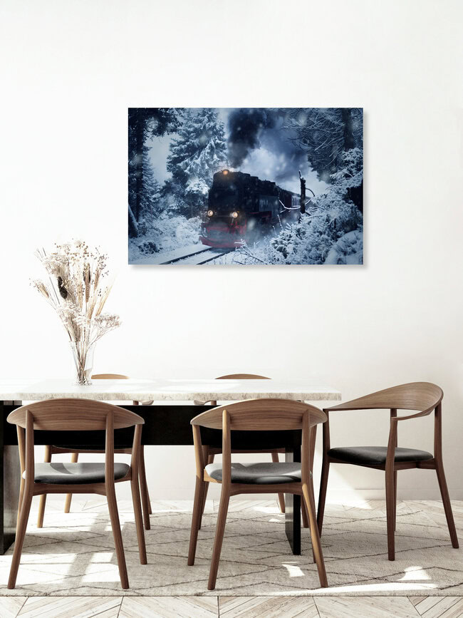 Polarexpress im Harz, Deutschland – Fotokunst von Oliver Henze als Poster oder Acrylglasbild