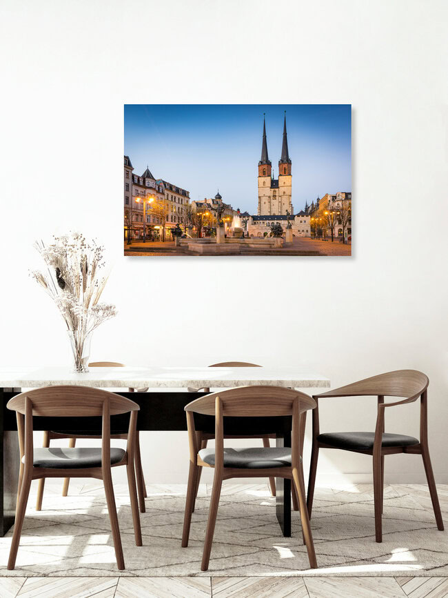 Blue Hour in Halle, Germany – wall art by Martin Wasilewski as Poster or Acrylic Glass Print