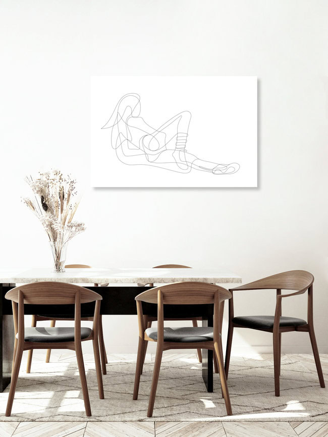 Wandbild 'Reclining woman' – Kunst von Sasha Lend als Poster oder Acrylglasbild