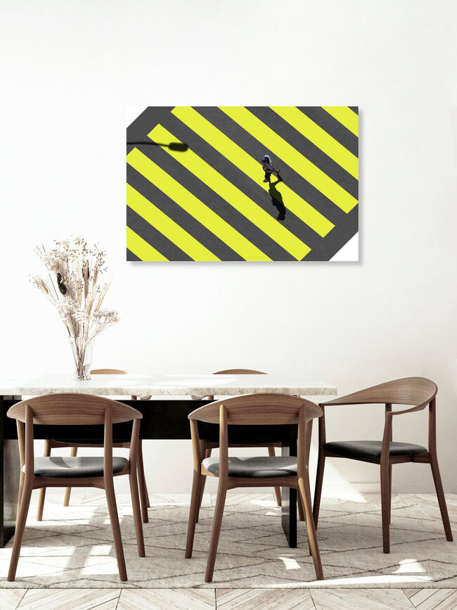 Zebra crossing, Chile – wall art by Pascal Krumm as Poster or Acrylic Glass Print