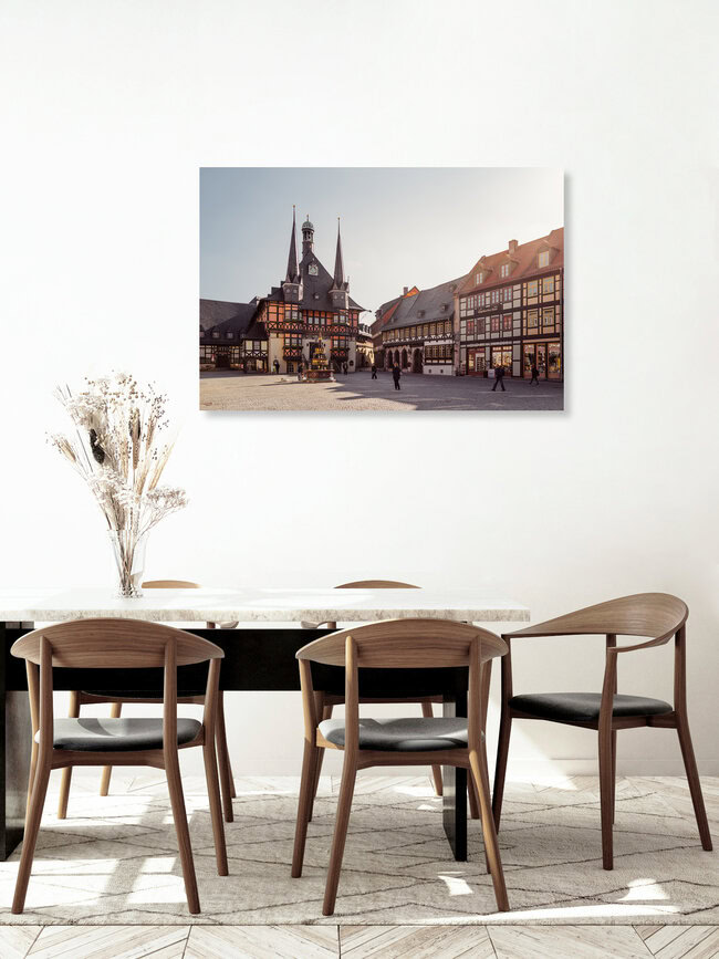 Historisches Rathaus Wernigerode, Deutschland – Fotokunst von Oliver Henze als Poster oder Acrylglasbild