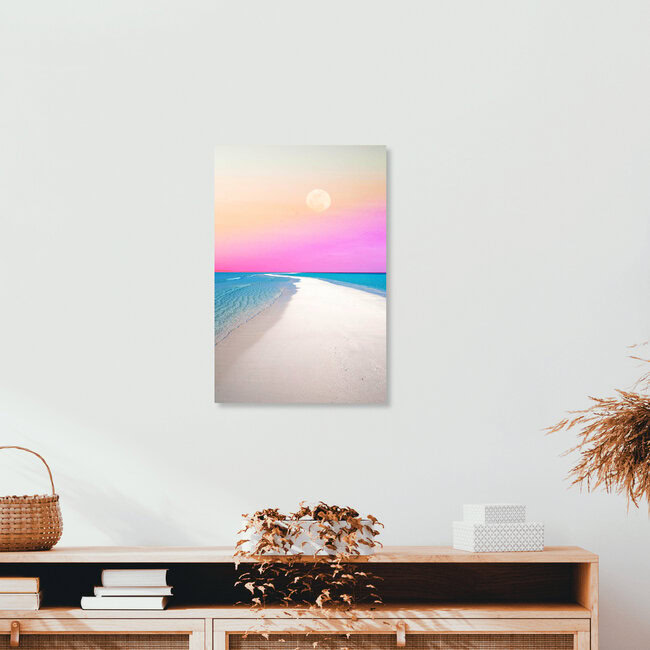 Wandbild 'Ocean & Moon II' – Kunst von Uma Gokhale als Poster oder Acrylglasbild
