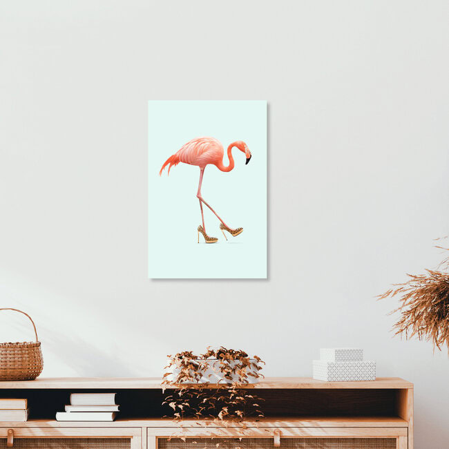 Wandbild 'Fancy Flamingo' – Kunst von Jonas Loose als Poster oder Acrylglasbild