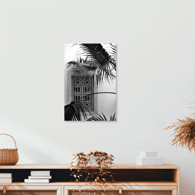 ORIENT palms & garden dreams - black & white edition, Germany – wall art by Studio Na.hili as Poster or Acrylic Glass Print