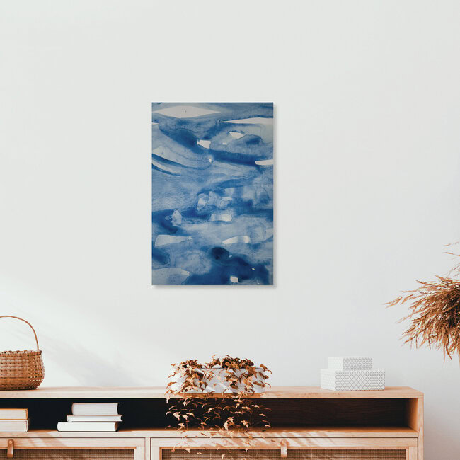 Wandbild 'sea blue abstract aquarelle' – Kunst von Studio Na.hili als Poster oder Acrylglasbild