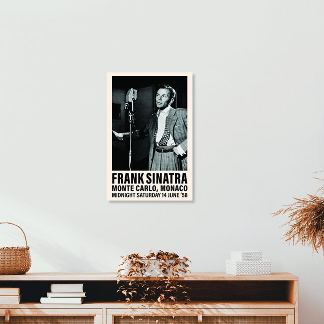 Frank Sinatra in Monte Carlo, Germany – wall art by Vintage Collection as Poster or Acrylic Glass Print