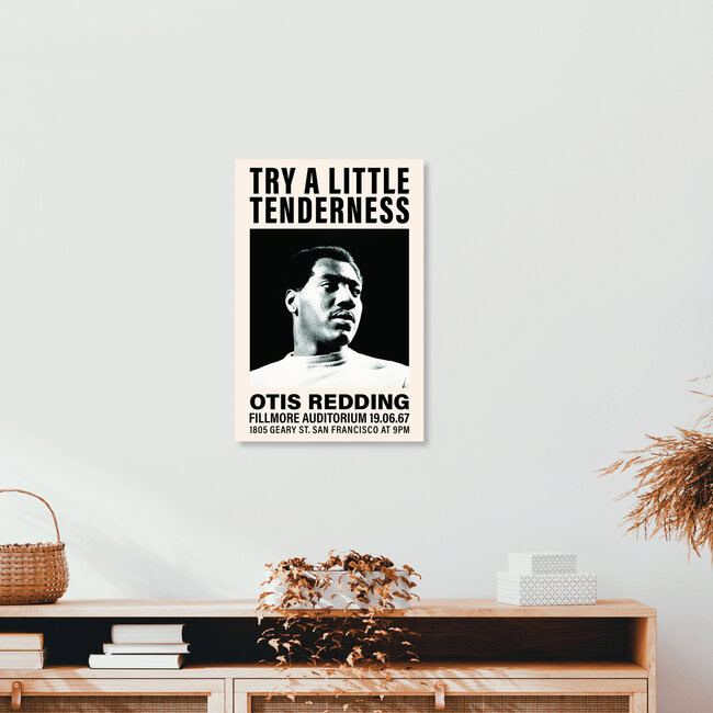 Otis Redding at the Fillmore Auditorium, Germany – wall art by Vintage Collection as Poster or Acrylic Glass Print
