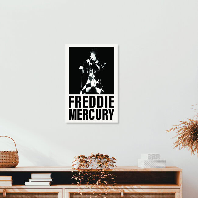 Freddie Mercury, Großbritannien – Fotokunst von Vintage Collection als Poster oder Acrylglasbild