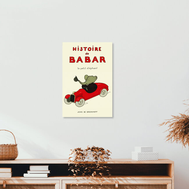 'HIstoire de Babar le petit élefant' – Wall Art by Vintage Collection as Poster or Acrylic Glass Print
