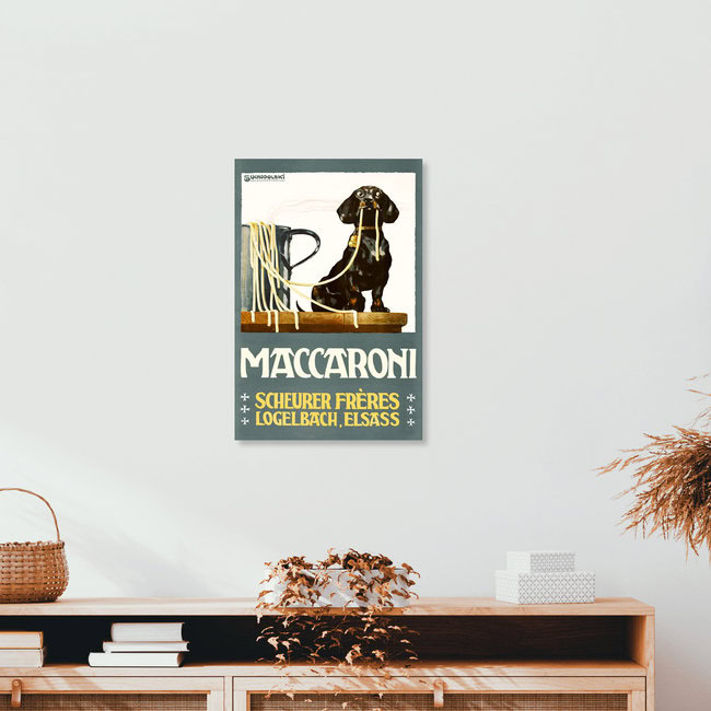 'Siegmund von Suchodolski: Maccaroni' – Wall Art by Vintage Collection as Poster or Acrylic Glass Print