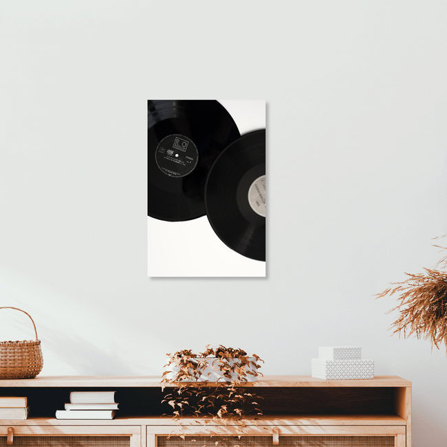 the simple beauty of records and music, Germany – wall art by Studio Na.hili as Poster or Acrylic Glass Print