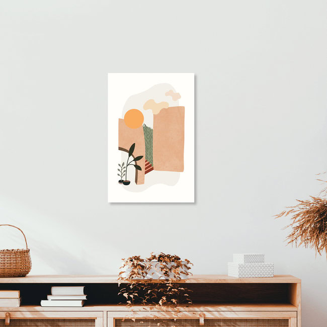 Wandbild 'Tropicaal Villa 14' – Kunst von Amini 54 als Poster oder Acrylglasbild