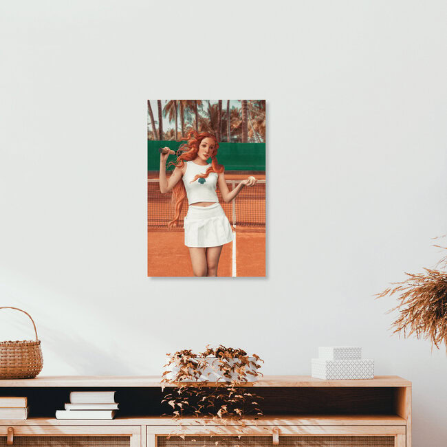 'Venus Playing Tennis' – Wall Art by Jonas Loose as Poster or Acrylic Glass Print