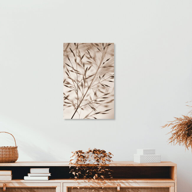 Grass in motion, sepia-coloured, Italy – wall art by Doris Berlenbach-Schulz as Poster or Acrylic Glass Print