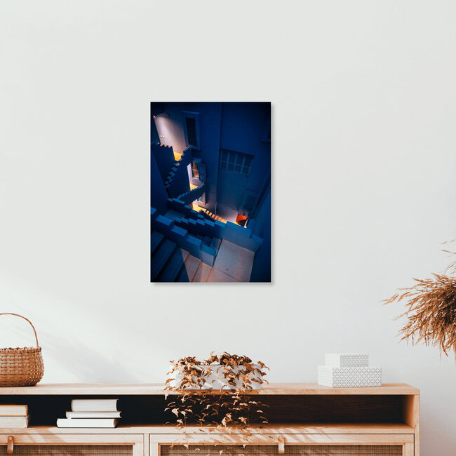 La Muralla Roja - Ricardo Bofill XIII, Spanien – Fotokunst von André Alexander als Poster oder Acrylglasbild