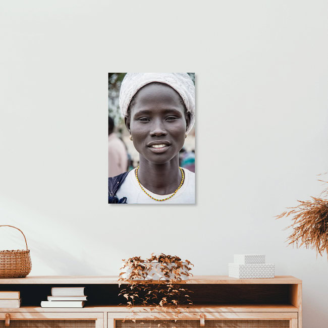 Sudanesische Schönheit, Sudan – Fotokunst von Ulrich Kleiner als Poster oder Acrylglasbild
