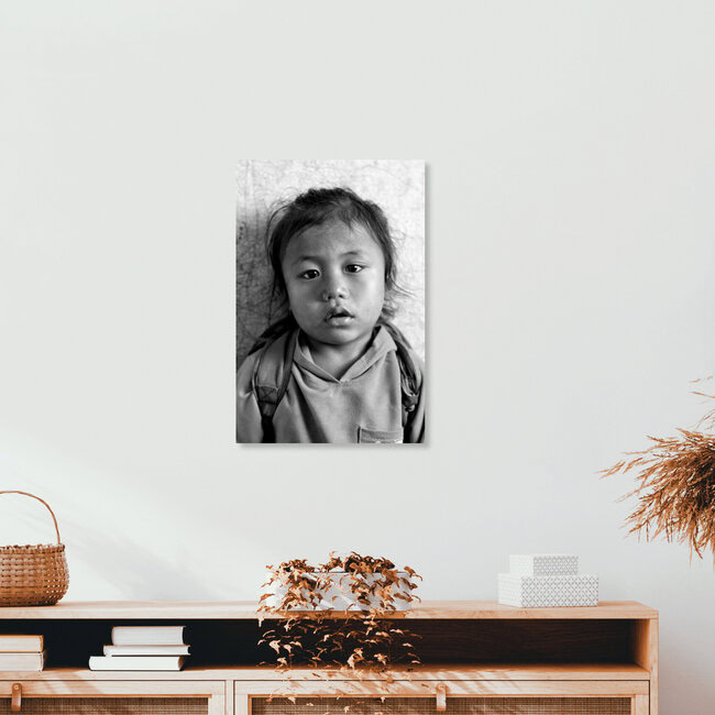 cute child, Nepal – wall art by Jagdev Singh as Poster or Acrylic Glass Print