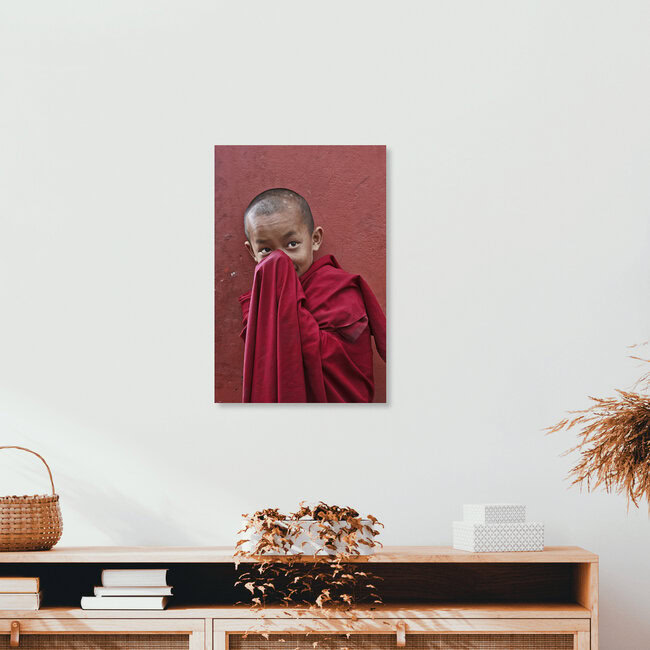 little buddha, Indien – Fotokunst von Jagdev Singh als Poster oder Acrylglasbild