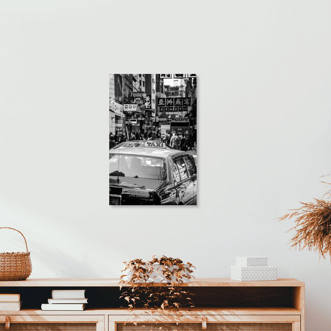 Taxi in Hong Kong, Hong Kong – wall art by Sebastian Rost as Poster or Acrylic Glass Print