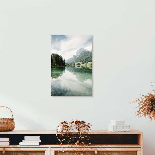 Fantastischer Blick über den Hintersee, Deutschland – Fotokunst von Steven Ritzer als Poster oder Acrylglasbild