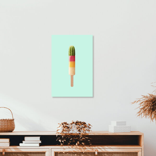 Wandbild 'Kaktus Eis' – Kunst von Jonas Loose als Poster oder Acrylglasbild