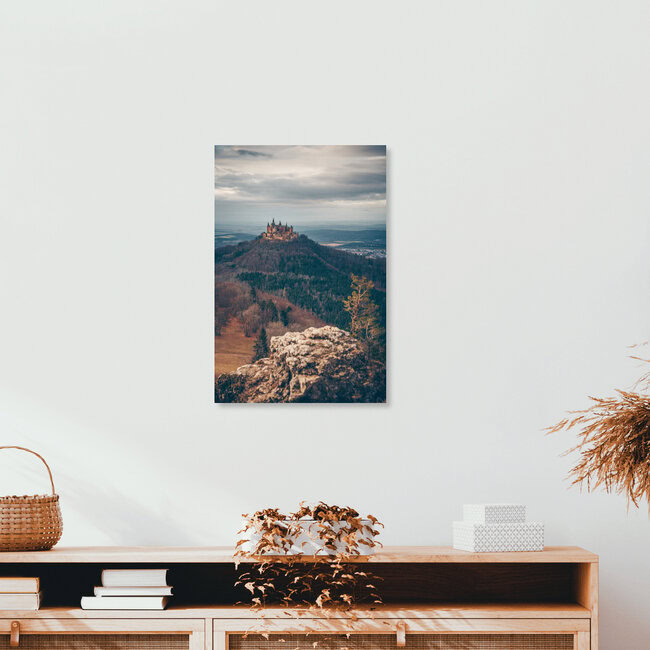 Burg Hohenzollern im Spätwinter, Deutschland – Fotokunst von Eva Stadler als Poster oder Acrylglasbild
