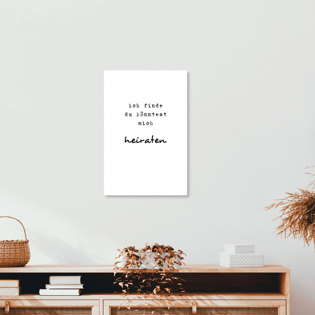 'Ich finde ...' – Wall Art by Steffi Louis as Poster or Acrylic Glass Print