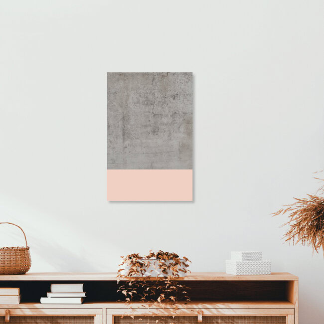 Wandbild 'Pink on Concrete' – Kunst von Emanuela Carratoni als Poster oder Acrylglasbild