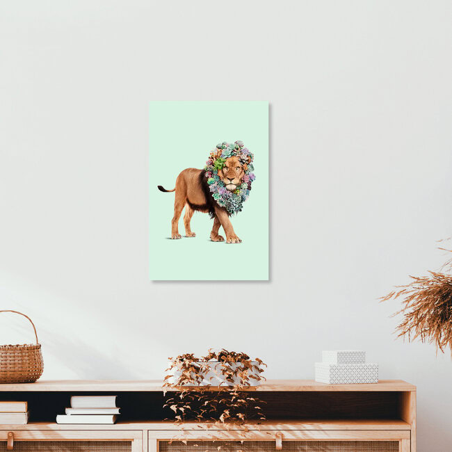 'Succulent Lion' – Wall Art by Jonas Loose as Poster or Acrylic Glass Print