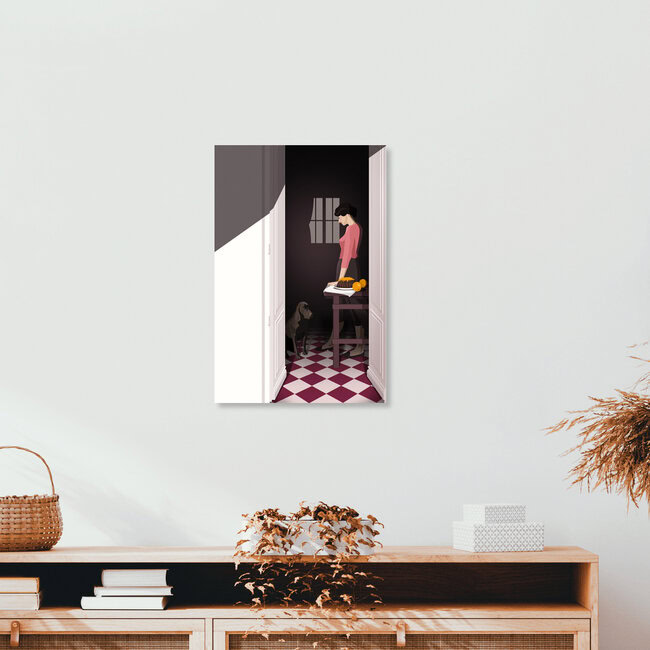 Wandbild 'LA GOURMANDISE' – Kunst von Helene Boutanos als Poster oder Acrylglasbild