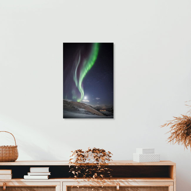 Polarlicht, Norwegen – Fotokunst von Sebastian Worm als Poster oder Acrylglasbild