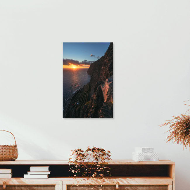 Madeira Cabo Girao Cliffs at Sunset, Portugal – wall art by Jean Claude Castor as Poster or Acrylic Glass Print
