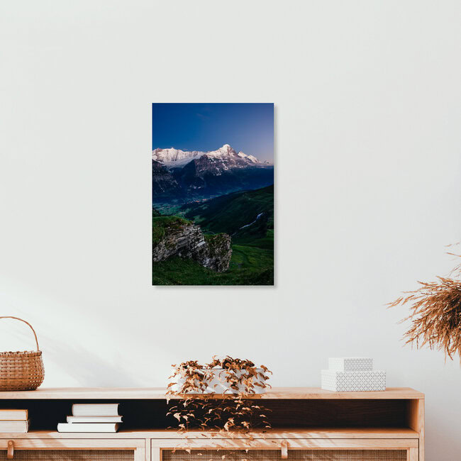Eiger at dusk, Switzerland – wall art by Peter Wey as Poster or Acrylic Glass Print