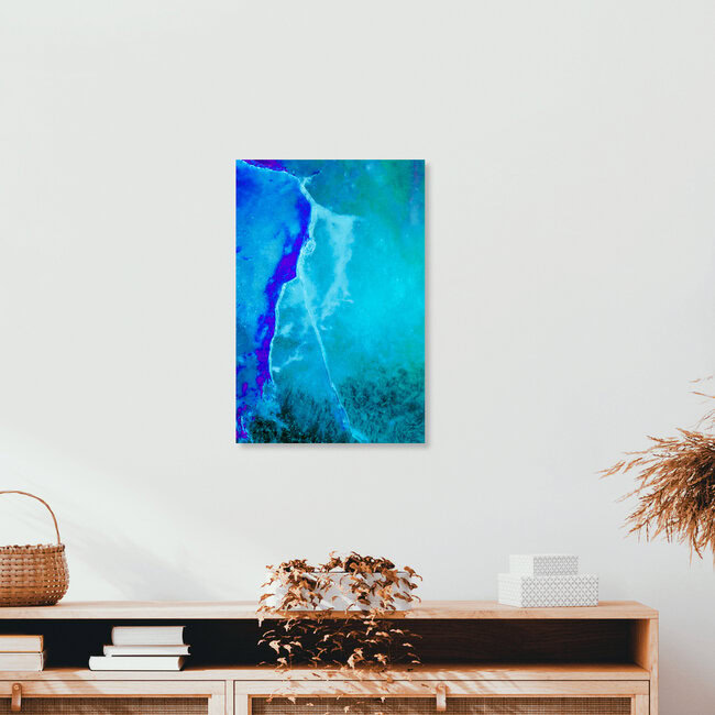 Glowing Ice, Norway – wall art by Sebastian Worm as Poster or Acrylic Glass Print