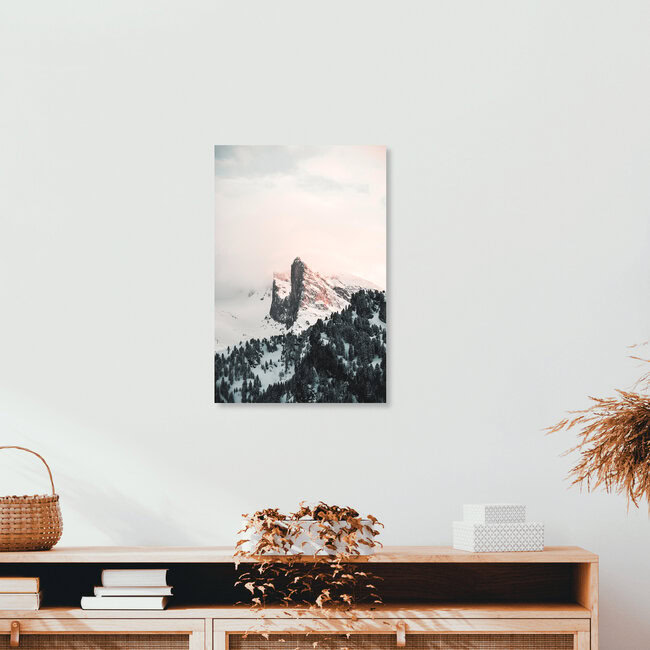 Sonnenuntergang am Hintertuxer Gletscher, Deutschland – Fotokunst von Christian Becker als Poster oder Acrylglasbild