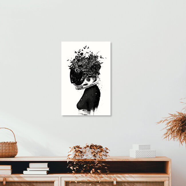 Wandbild 'Astronaut girl' – Kunst von Balazs Solti als Poster oder Acrylglasbild
