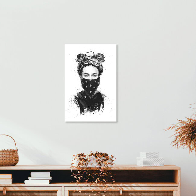 'Rebel girl' – Wall Art by Balazs Solti as Poster or Acrylic Glass Print