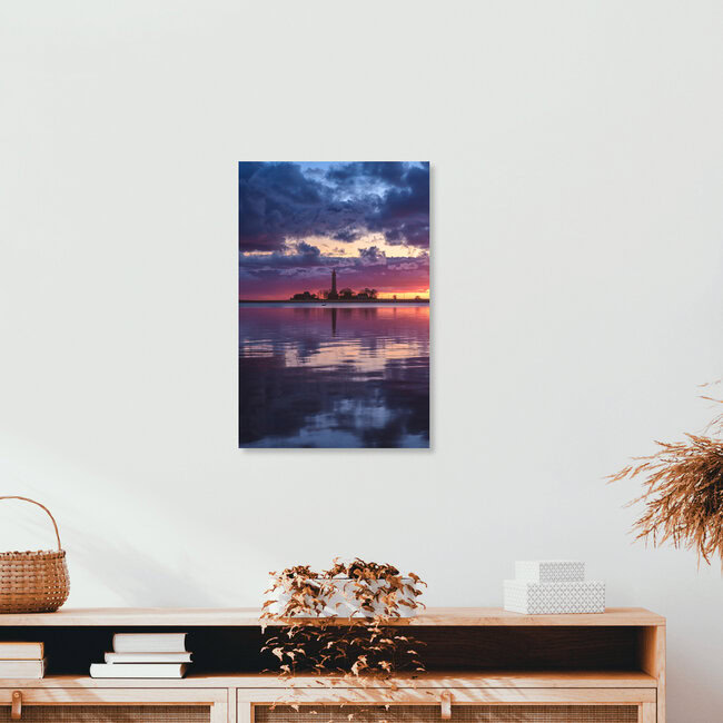 Fehmarn Island Lighthouse Flügge , Germany – wall art by Jean Claude Castor as Poster or Acrylic Glass Print