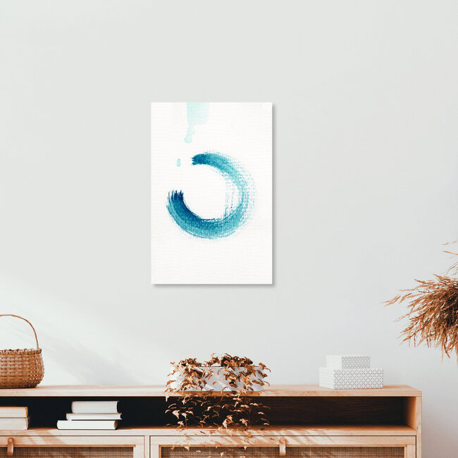 Wandbild 'Aquarelle Meets Pencil - Circle' – Kunst von Studio Na.hili als Poster oder Acrylglasbild
