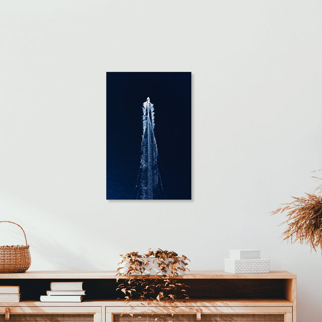 Boat Trip Through Blue, Griechenland – Fotokunst von Studio Na.hili als Poster oder Acrylglasbild